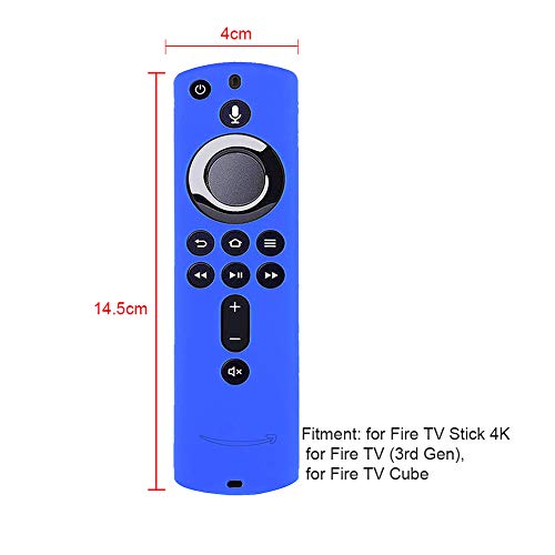 Zchui - Funda protectora de silicona para mando a distancia de casa, resistente, suave, antiderrapante, práctica, ligera, a prueba de golpes para Fire TV, Luminous Green, Tamaño libre