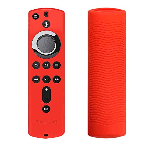 Zchui - Funda protectora de silicona para mando a distancia de casa, resistente, suave, antiderrapante, práctica, ligera, a prueba de golpes para Fire TV, Luminous Green, Tamaño libre