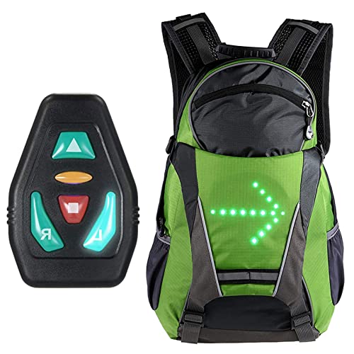 ZCVB Mochila De Ciclismo De Seguridad con Luz De Señal LED De Advertencia De Luz, Bicicleta Daypack De Intermitente Reflectante Impermeable Iluminación Sostenible Durante 48 Horas