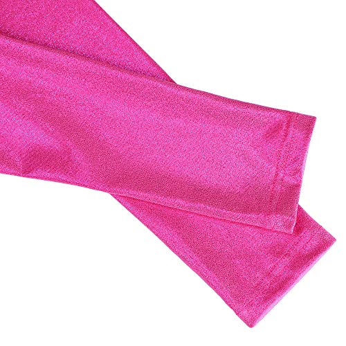 ZNYUNE Niña Maillot Gimnasia 197 Rosa Mangas Largas NO.6A para 5-6 años