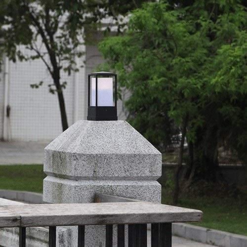 ZRABCD Lámpara Colgante Luz Candelabro Luz de Techo Ip42 Poste de Cerca Impermeable Moderno Simple Aleación de Aluminio Sombra de Acrílico E27 Pilar Villa Patio Ing Paisaje Calle Farol Antióxido Dura