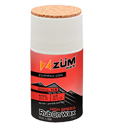 ZUMWax HIGH FLUORO RUB ON WAX Ski/Snowboard - CHILL Temperature - 70 gram - HIGH FLUORO Racing RUB ON Wax at incredible price!!! Super-FAST!!! by ZUMWax