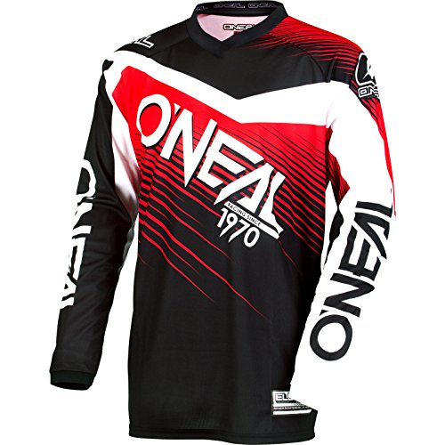 0008-303 - Oneal Element 2018 Racewear Motocross Jersey M Negro Rojo