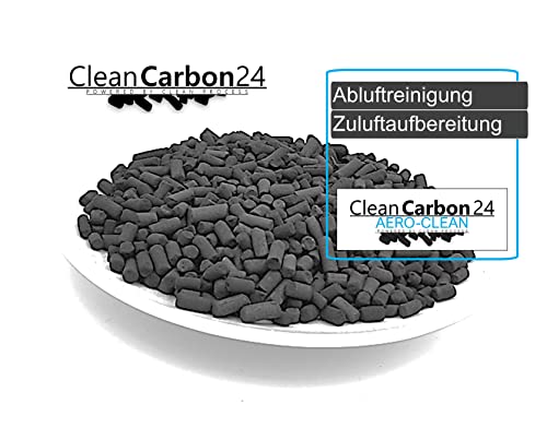 1 litro de pellets de carbón activo de 4 mm de diámetro, de carbón de piedra para purificar el aire (briquetas Aero Clean Rock)