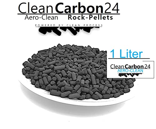 1 litro de pellets de carbón activo de 4 mm de diámetro, de carbón de piedra para purificar el aire (briquetas Aero Clean Rock)