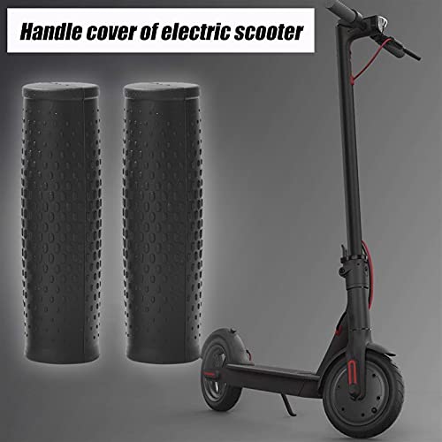 1 par de goma manillar agarre para M365 Pro Accesorios de scooter eléctrico Gris Negro 2Colors opcional puños (Color : B)