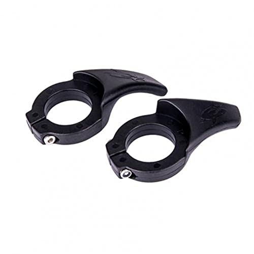 1 pareja Ciclismo Resina Bicicleta Bloqueo de Boca Cuerno Bicicleta Diputado Vice Manillar Bicicleta Asas para Bicicletas para MTB Bicicletas plegables de carretera puños (Color : A/Black)