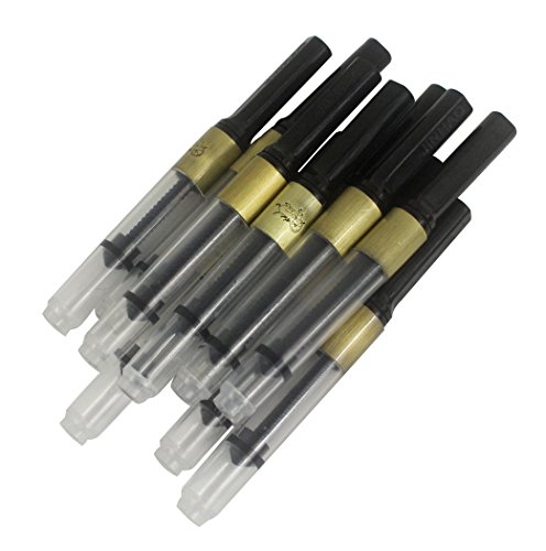 10 unidades Jinhao pluma convertidor de tinta de lujo, tornillo en el estilo, bronce