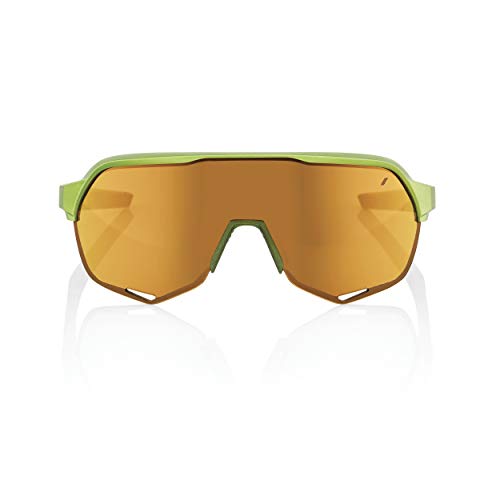 100% GAFAS S2-Matte Metallic Viperidae-Bronze Multilayer Mirror Lens, Adultos Unisex, Verde, Estandar