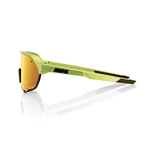 100% GAFAS S2-Matte Metallic Viperidae-Bronze Multilayer Mirror Lens, Adultos Unisex, Verde, Estandar