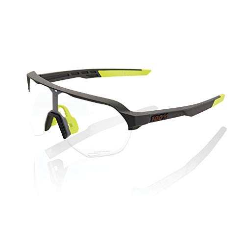 100 Percent S2-Soft TACT Cool Grey-PHOTOCHROMIC Lens Gafas, Hombres, Gris-Cristal Transparente, Mediano