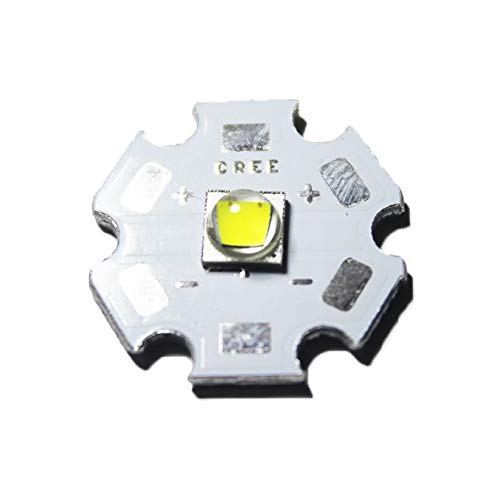 10W CREE XML XML2 Single LED Chip, LED Emitter-Diode con PCB de 20mm, Blanco frío 6000K, 2 PCS