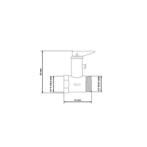 1/2'' x 7 BAR UNIVERSAL ayuda a aliviar las calderas válvula de seguridad para calentar os presentamos en la parte superior