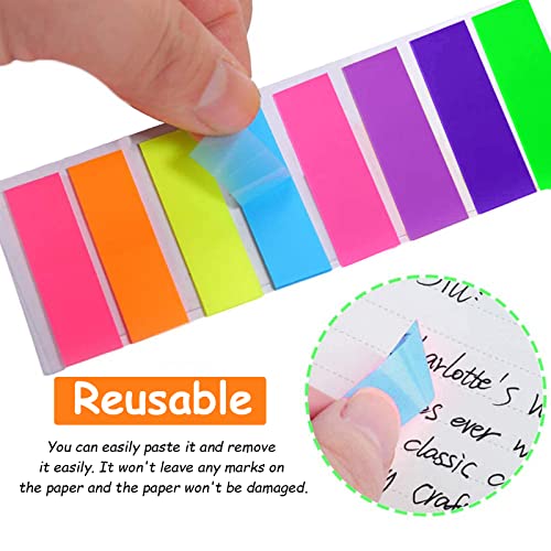1260 Notas Adhesivas Índices, VEGCOO Marcadores Adhesivos de Colores para Oficinas Escuelas