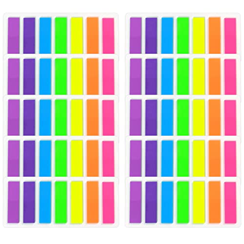 1260 Notas Adhesivas Índices, VEGCOO Marcadores Adhesivos de Colores para Oficinas Escuelas