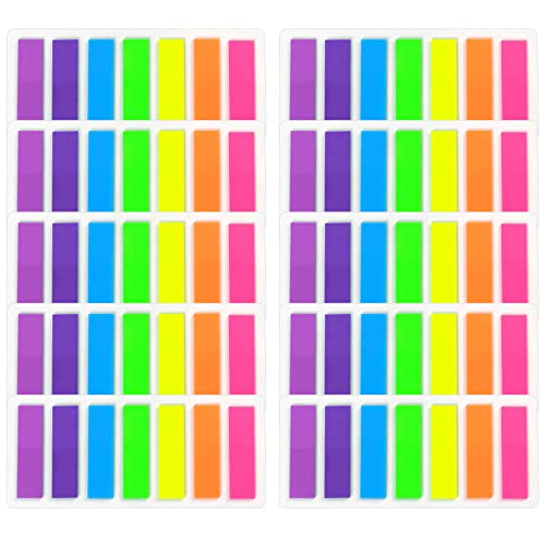 1260 Notas Adhesivas Índices, VEGCOO Marcadores Adhesivos de Colores para Oficinas Escuelas