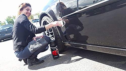 2 Paños de limpieza Vulcanet para coche, moto + paño de microfibra (2) para pulir, proteger todas las superficies del coche y la moto sin riesgo de arañazos, sin agua, sin equipamiento.