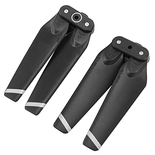 2 Piezas de hélice para dji Spark Drone Cuchillas Plegables de liberación rápida 4730F Accesorios repuestos(Lado Plateado Negro)