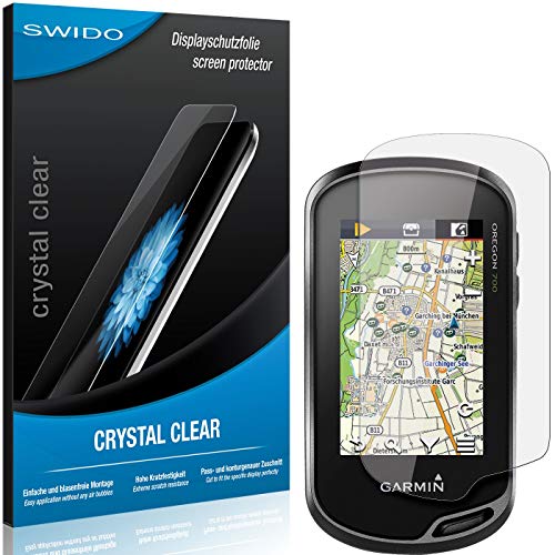 2 x SWIDO® Protector de pantalla Garmin Oregon 700 Protectores de pantalla de película "CrystalClear" invisible