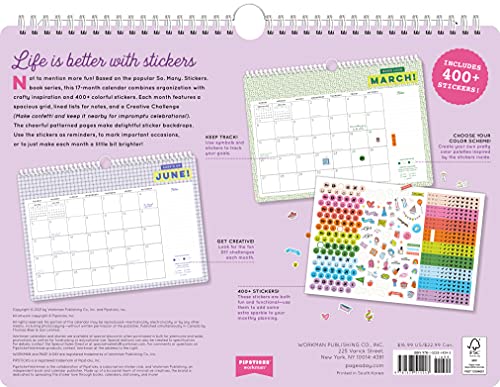 2022 So. Many. Stickers Activity Calendar: A 17-Month Wall Calendar to Keep Track of Your Life (Pipsticks+workman)