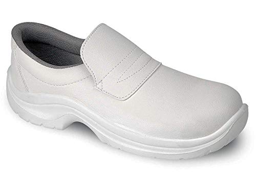 29057 Color Blanco Talla 38, Zapato con Puntera de Seguridad Certificado CE EN ISO 20347 S2 Marca DIAN