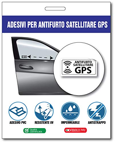 2AINTIMO 10 pegatinas satélites de espejo transparentes antirrobo GPS para interior del coche | Pegatinas alarma GPS antirrobo contra los robos | Adhesivo antirrobo antirrobo para coche