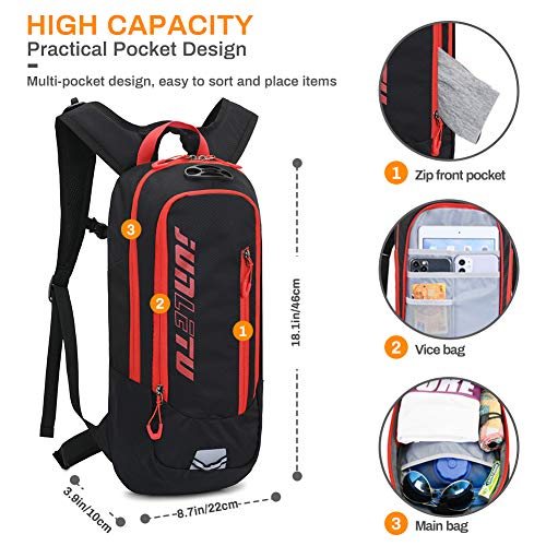 2L Mochilas de Hidratacion Ciclismo al Aire Libre de Unisex Multifuncional Impermeable de Poliester para Viaje