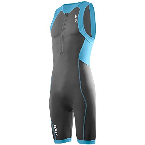 2XU Hombre G:2 Active Trisuit, pequeño, carbón carbón/amalifi