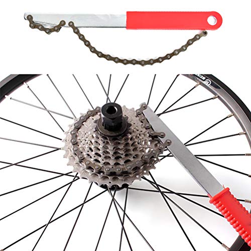 3 Piezas Llave de Cadena para Bicicleta, Bicicleta Látigo de Cadena Herramienta, Herramienta de Extracción de Cassette de Bicicleta, Bloqueo Remover de Rueda Libre para Cambio de Cadena