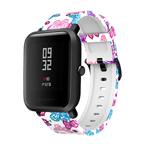 (3 unidades) Correas de repuesto compatibles con Amazfit Bip S/Garmin Venu Sq, banda de silicona suave para Amazfit Bip U/Bip S/Bip Lite/Bip/GTS 2/GTS 2 Mini/GTS Smartwatch