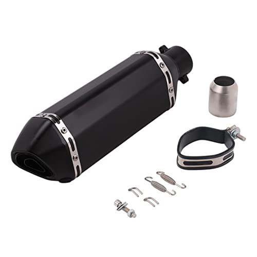 370mm Motorcia de Escape Muffler E Full System Slip-On for Y T T-M 500 530 TM 530 TM 500 Z900 Z800 Z750 ZX10R (Color : Type D)