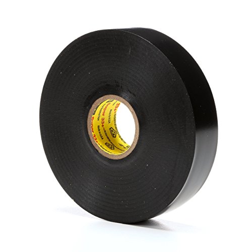 3M 06132 Scotch Super 33+ Cinta Eléctrica de Vinilo, 19 mm x 20 m, 1 Rollo, Negro