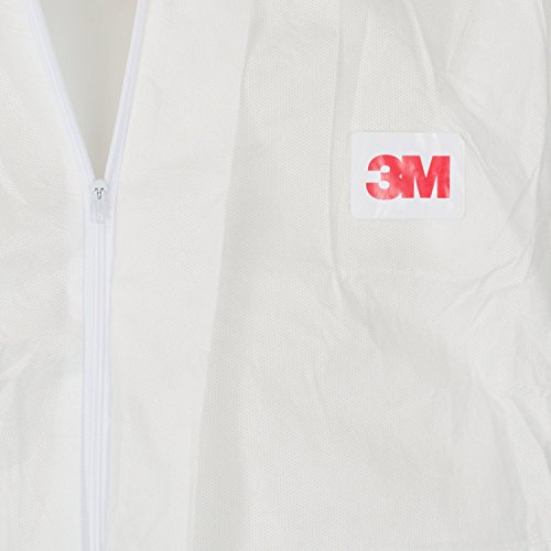 3M Bata de Protección, tipo 5/6, talla L (1 unidad), Blanco y Verde