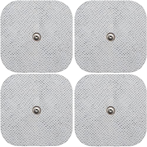 4 Electrodos de 5x5cm | para TENS y EMS | Compatibles con su aparato COMPEX | Electrodos autoadhesivos, parches, pads, de varios usos | Electroestimulación