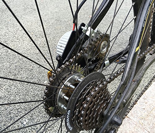 450W más nuevo de la bicicleta izquierda Kit de conversión de la unidad puede encajar la mayoría de uso común de la bicicleta Spoke unidad de la cadena del piñón para la bicicleta de(24V Twist Kit)