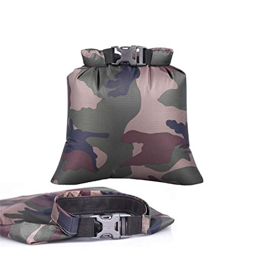 5 PCS Waterproof Camping Bag Camouflage,Tangger Bolsa de Camuflaje al Aire Libre Bolsa Impermeable para Movil Ropa Adecuado para Deportes al Aire Libre como el Rafting y la Navegación