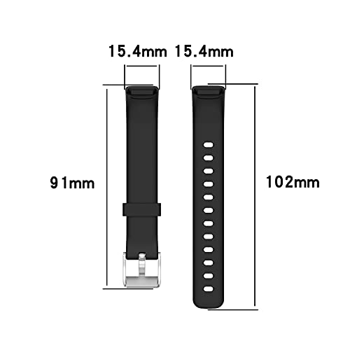 (6 unidades) de correas Chofit compatibles con correa Fitbit Luxe de repuesto clásica, correa deportiva de silicona suave, pulsera colorida para el monitor de actividad de lujo (pequeño, 6 A)