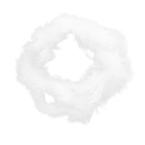 6ft Pluma De Marabu Para Noche Diva Fiesta De Te Boda -Blanco turkey marabou boa