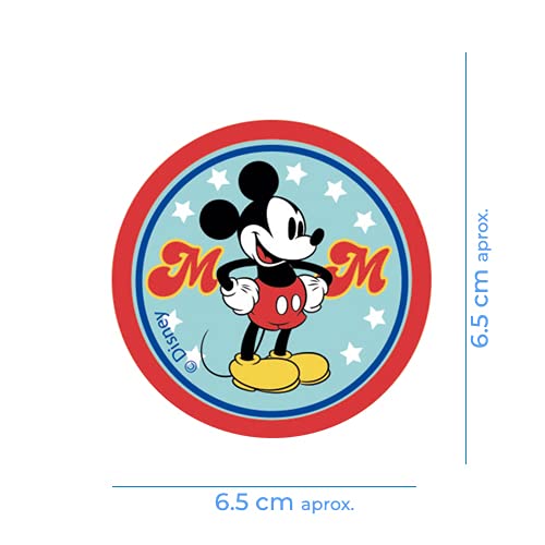 8 parches rodillera infantil con Dibujos Disney para planchar en la ropa. Aplicaciones termoadhesivas para reparar y decorar pantalones, chaquetas, jerseys, mochilas (Mickey clásico Formas)