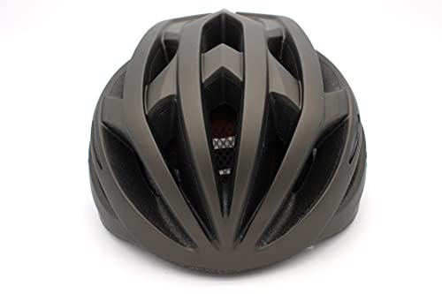 9Transport Casco Ciclismo para Adulto, Talla Única Ajustable, con Visera, Colores: Negro-Gris, Azul, Blanco y Verde-Lima. (Negro-Gris)