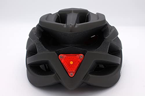 9Transport Casco Ciclismo para Adulto, Talla Única Ajustable, con Visera, Colores: Negro-Gris, Azul, Blanco y Verde-Lima. (Negro-Gris)