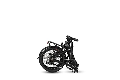 9TRANSPORT E-Bike, Bicicleta Eléctrica Noa Plegable, 250W Motor, 25 km/h Batería 36V 10Ah, Color Negro