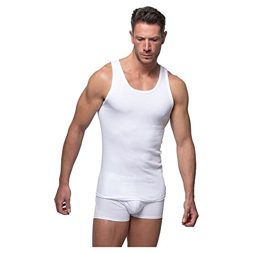 ABANDERADO Camiseta de Tirantes Sport, Blanco M