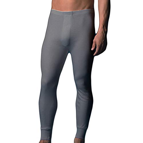 ABANDERADO Termal Fibra Invierno Calzón Largo, Pantalones termicos para Hombre, Blanco, XL