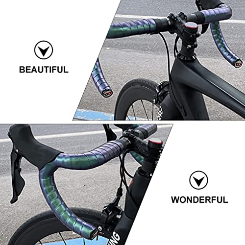 Abaodam 2 cintas para manillar de bicicleta, cinta para manillar de bicicleta, asa de ciclismo, antideslizante, de piel sintética, para bicicleta de montaña, bicicleta de carretera, varios colores