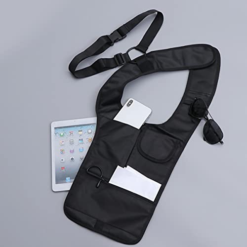 ABOOFAN Bolso de Hombro con Axilas Antirrobo Duradero Práctico Multifunción Bolso de Seguridad Bolso de La Axila para El Trabajo de Viaje Al Aire Libre