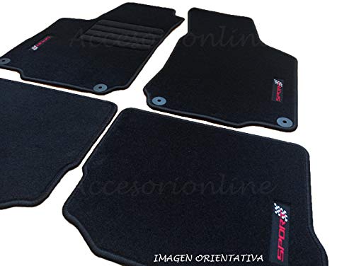 Accesorionline Alfombrillas para Seat Cordoba Todos los Modelos, alfombras a Medida - esterillas Anclajes Originales (Cordoba 2002-2008)
