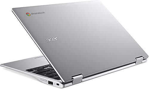 Acer Chromebook Spin 311 CP311-3H - Ordenador Portátil 2 en 1 Convertible y Táctil 11.6" HD IPS (MTK MT8183, 4GB RAM, 32GB eMMc, Mali-G72 MP3 Graphics, Chrome OS), PC Portátil Plata - QWERTY