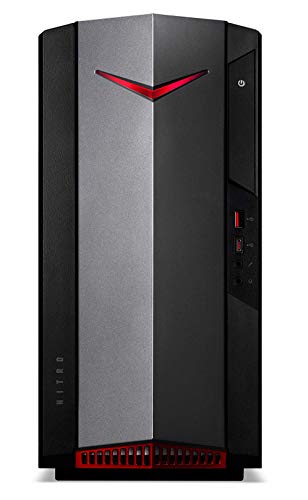 Acer Nitro 50 N50-620 - Ordenador de Sobremesa Gaming (Intel Core i5-11400F, 16 GB RAM, 512 GB SSD, NVIDIA GeForce GTX 1650, Ethernet, Wi-Fi, FreeDos) - PC Gaming Negro