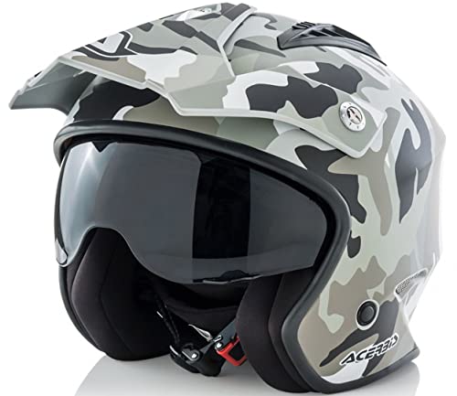 ACERBIS casco Jet aire Camo/Brown, l (59/60)